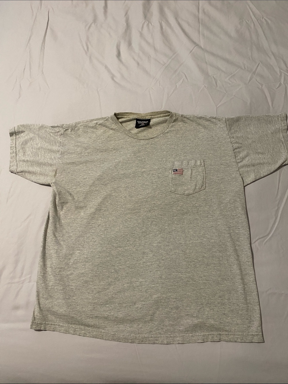 Men’s Pocket Crew Neck Tee in Light Heather Gray